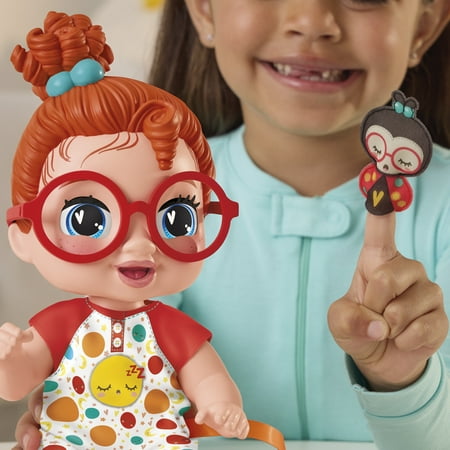 Baby Alive Lil Dreamer Dottie Doodle Red Hair Baby Doll Sleepover Toy for Girls & Boys 3+