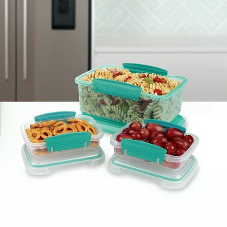 Sistema Klip IT Plastic Food Storage Containers, Set of 3