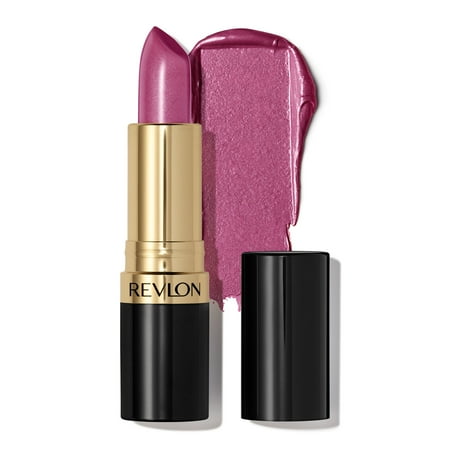 Revlon Super Lustrous Pearl Lipstick, Creamy Formula, 635 Iced Amethyst, 0.15 ozClear,