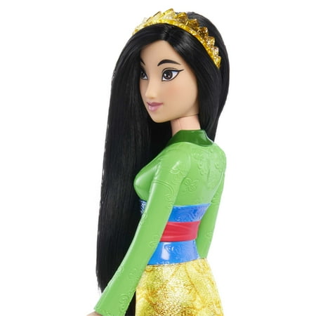 Disney Princess Mulan 11 inch Fashion Doll with Black Hair, Brown Eyes & Hair Accessory, Sparkling Look