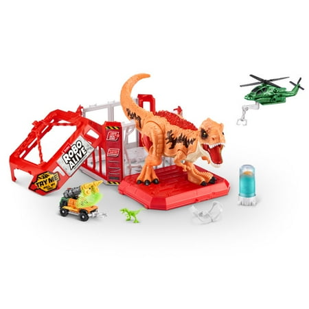 Robo Alive Dino Escape Series 1 by Zuru, Battery-Powered Robotic Light Up Child Toy