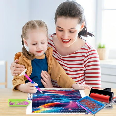 Yalumo 80pcs Diamonds Painting Tools and Accessories, 5D DIY Diamond Painting Kits, Painting Pens and Roller for Kids Adults with Storage Box