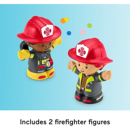 Fisher-Price Little People Fire Truck Musical Toddler Toy with Lights Sounds & 2 Figures