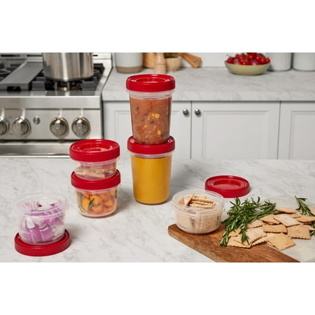 Value Pack TakeAlong 12 Piece Food Storage Set - Red
