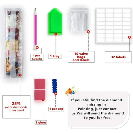 HsdsBebe DIY Diamond Art Painting Kit,Santa Claus Art Craft Gem Painting Adult and Children Diamond Art
