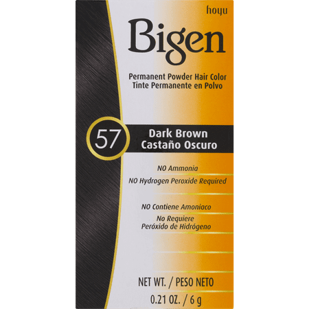 Bigen Permanent Powder Dark Brown 57 Hair Color, .21 oz., Unisex, AdultBrown,
