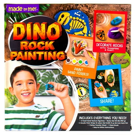 Made By Me Dino Rock Painting, Boys and Girls, Child, Ages 6+