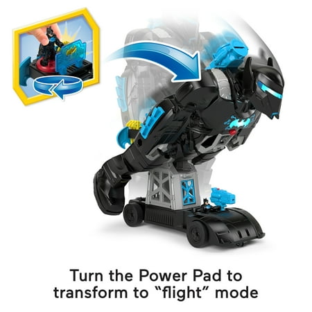 Imaginext DC Super Friends Bat-Tech Batbot Batman Playset with Lights & Sounds, 11 Pieces