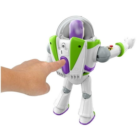 Disney Pixar Toy Story Talking Buzz Lightyear 10-inch Figure with Action Chop, Collectible