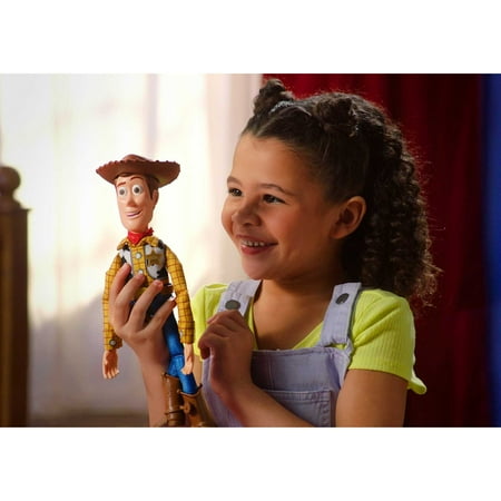 Disney and Pixar Toy Story Roundup Fun Woody Large Talking Figure, 12 inch Collectible