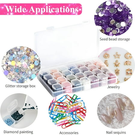 Yalumo 80pcs Diamonds Painting Tools and Accessories, 5D DIY Diamond Painting Kits, Painting Pens and Roller for Kids Adults with Storage Box