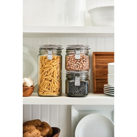 Ball Latch Jars, Glass Storage Jars, 3-Pack