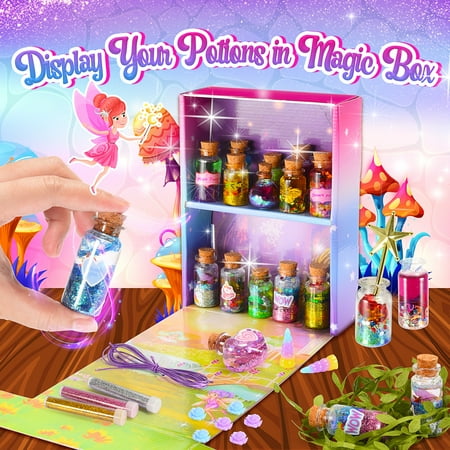 Magic Potion Kit, 6 7 8 9 10 11 Year Old Girls Gifts, 20 Bottles Craft Kits Toys for Kids Girls Age 8-12, Birthday Gifts for 6-12 Year Old Girls