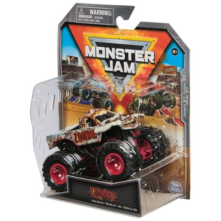 Monster Jam, Official Zombie Monster Truck, Die-Cast Vehicle, 1:64 Scale, Kids Toys for Boys Ages 3 and up