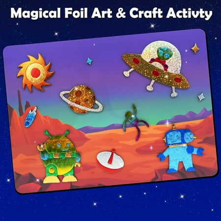 ZMLM Foil Fun Kids Toys - Space Planet Toy Set - Arts & Crafts Supplies for 4+ Boys and Girls - Brithday Halloween Christmas Toys or Gifts for 4 5 6 7 8 9 10 Boys and Girls ?