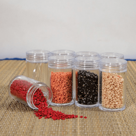 Diamond Dotz Accessories Empty Cylinders 8 Pack Bead Storage Containers - Freestyle Diamond Painting Storage Containers, Diamond Painting Organizer
