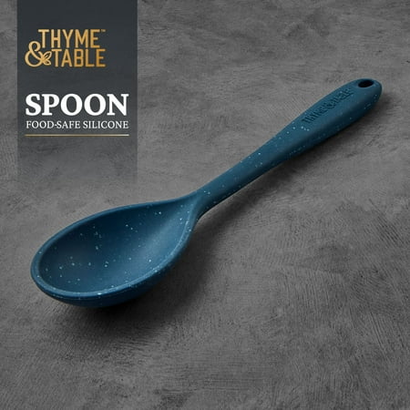 Thyme & Table Silicone Cooking Spoon, Blue Speckled
