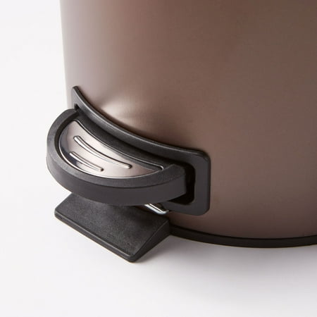 Better Homes & Gardens Bronze SS 1.3 Gallon Metal Bathroom Waste BasketBronze,