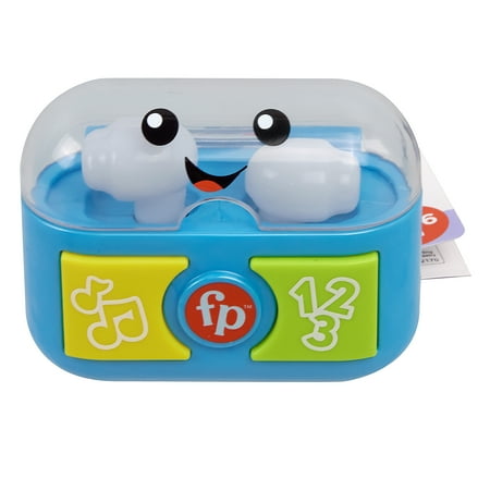 Fisher-Price Laugh & Learn Play Along Ear Buds Baby & Toddler Learning Toy with Music & Lights