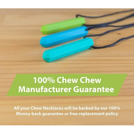 Tilcare Chew Chew Pencil Sensory Necklace 3 Set - Best for Kids or Adults that like Biting or Have Autism Perfectly Textured Silicone Chewy Toys - Chewing Pendant for Boys & Girls - Chew Necklaces