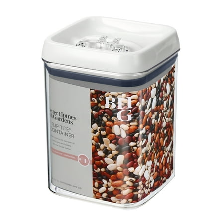 Better Homes & Gardens Canister - 7.2 Cup Flip-Tite? Square Food Storage Container