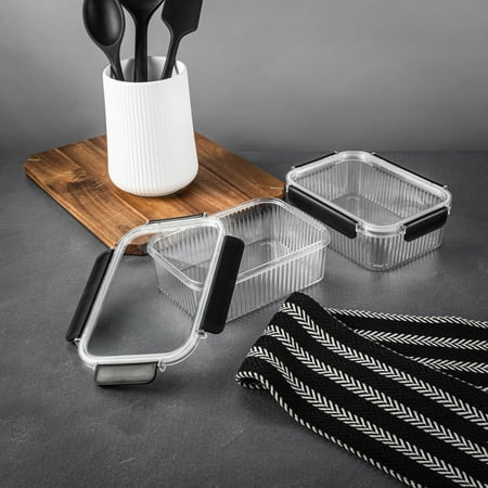 Thyme & Table 2 Pack of 5 Cup Food Storage Containers, Clear