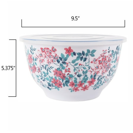 The Pioneer Woman 10-Piece Melamine Mixing Bowl Set, Fancy FlourishOther,