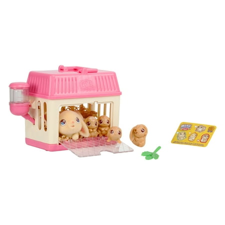Little Live Pets - Mama Surprise Minis. Feed and Nurture a Lil' Bunny Inside Their Hutch, Ages 5+