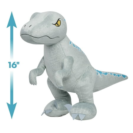Jurassic World Extra Large Plush Blue, 16-inch Dinosaur Stuffed Animal, Blue