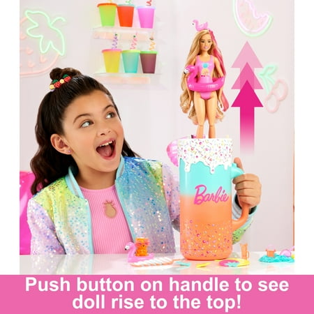 Barbie Pop Reveal Rise & Surprise Gift Set with Scented Doll, Squishy Scented Pet & More