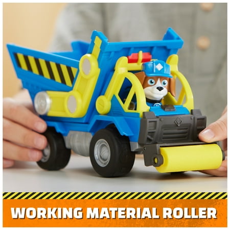 Rubble & Crew, Toy Dump Truck with Wheeler Action Figure, for Kids Ages 3+