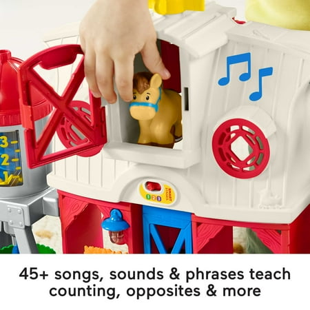 Fisher-Price Little People Caring for Animals Farm Playset Electronic Toddler Learning Toy