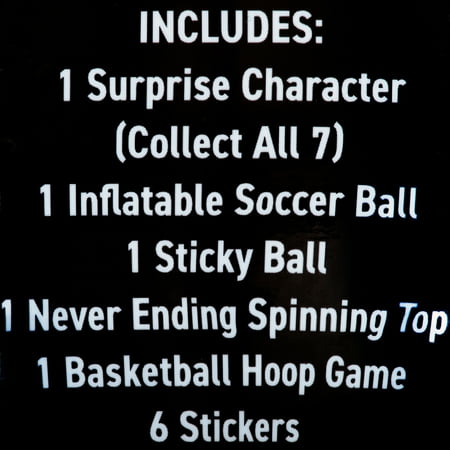 Dude Perfect Surprise Ball for Kids with 5 Toys + Sticker Pack, Unwrap Hidden Prizes and a Mystery Character, Collect All 7 Characters, Game for All Ages
