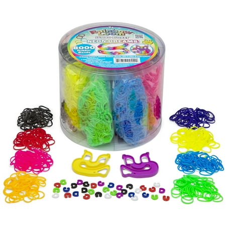 Rainbow Loom Neon Jumbo Bucket with 2X Happy Loom, 7+