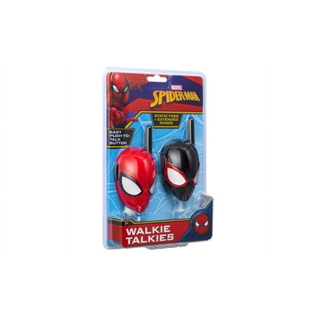 Marvel Spiderman Extended Range Walkie Talkies - Toy Phones - Push to Talk Button, Children Ages 3+