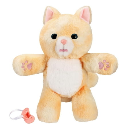 Little Live Pets Cozy Dozy Ginger The Kitty, Interactive Plush Toy 25+ Sounds and Reactions Ages 4+