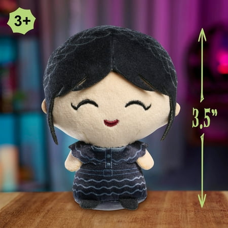 Wednesday Collectible Mini Plush, Officially Licensed Kids Toys for Ages 3 and Up by Just Play, Kids Toys for Ages 3 up