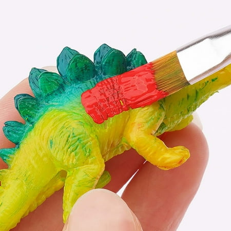 Mikilon Kids Dinosaur Toy Painting Kit, 6 PCS Dinosaur Decor Arts Crafts Set, Painting Preschool Learning Toddler Toys for 3 4 5 Year Old Boy Girl, Christmas Birthday Gift