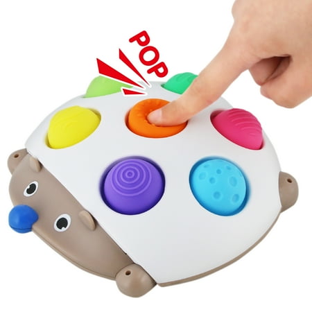 Spark Create Imagine Hedgehog Popper Sensory Learning Fidget Toy Push Pop Travel Fun
