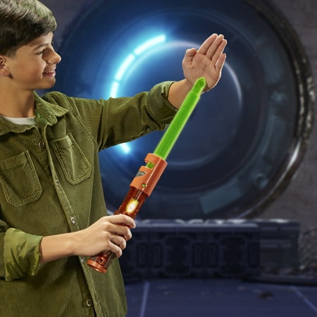Star Wars Lightsaber Forge Kyber Core Kelnacca, Green Customizable Electronic Lightsaber