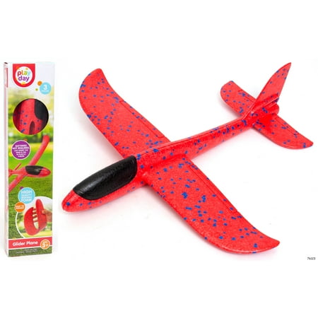 Play Day Glider Plane ? 15" Wingspan, Highly Durable Toy Aircraft for Kids