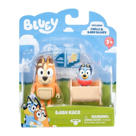 Bluey, 2-Pack Figure Set, Includes Baby Bluey, Toddler Toy