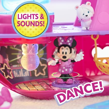 Disney Junior Minnie Mouse Bowdazzling Yacht Playset, Lights and Sounds, Baby and Toddler Toys