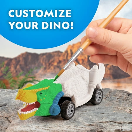 National Geographic Paint Your Own Dino Race Cars Art & Craft Kit for Child 8 Years and up