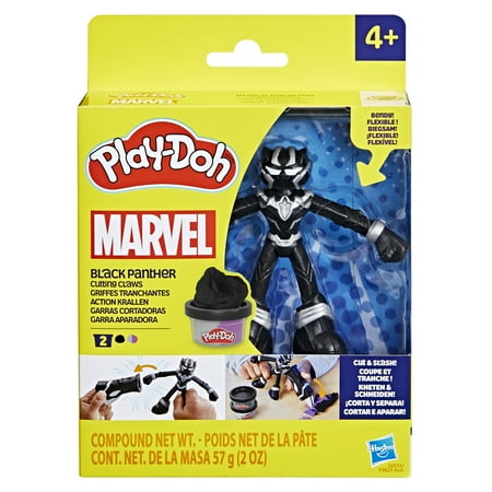 Play-Doh Marvel Black Panther Cutting Claws Action Figure Super Hero Toy for Kids 4+