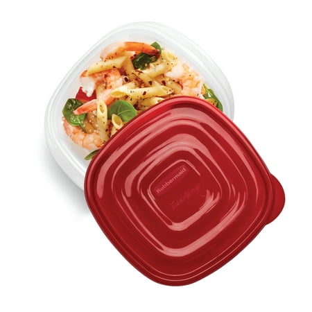 Rubbermaid TakeAlongs Food Storage Containers, 10 Piece Set, Red, 10
