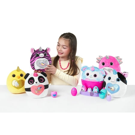 Rainbocorns Eggzania Mini Mania by ZURU Plush Surprise Unboxing with Animal Soft Toy, Perfect Gift Idea for Girls with Imaginary Play, Slime