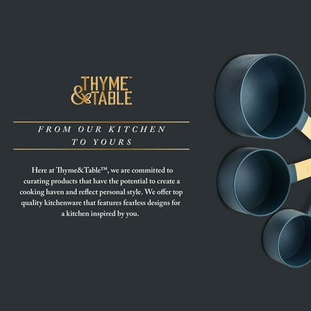 Thyme & Table 8-Piece Measuring Cup and Spoon Kitchen Utensil Set