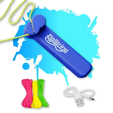ZipString , Gift for Kids and Adults, As Seen on Shark Tank, Recommended Age 4+ years old, Bodacious Blue