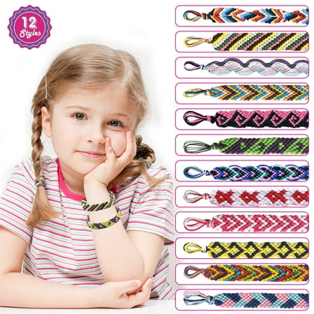 TiokMc Friendship Bracelet String Maker Kit for Girls 8-12 - Creative Jewelry Making DIY Toy - Ideal Birthday & Christmas Gift